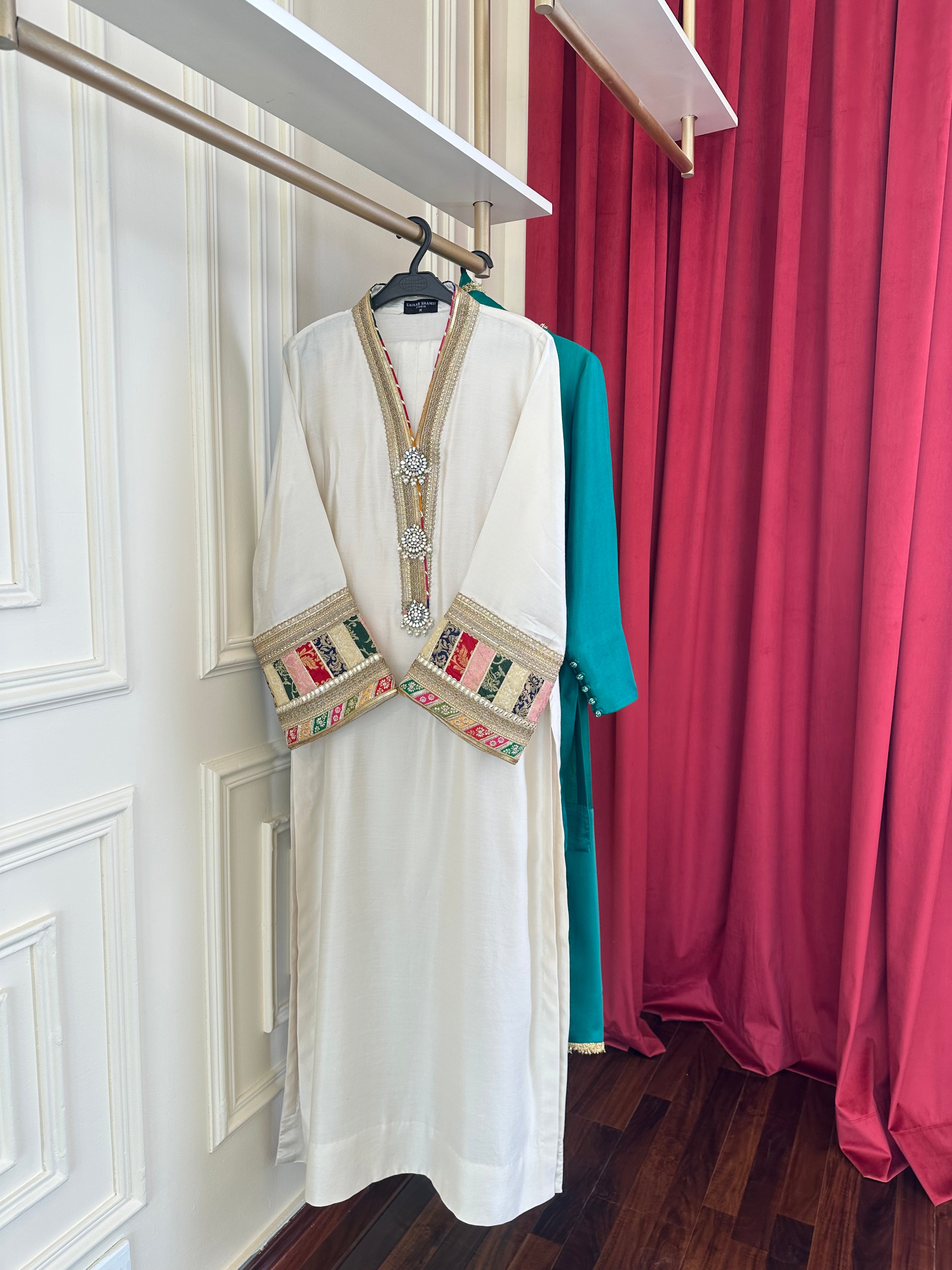 The Noir Kaftan - Ivory