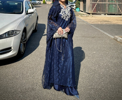 The Chantilly Kaftan - Navy Blue