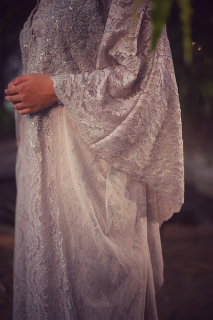 The Chantilly Kaftan - Silver